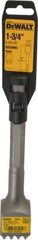 DeWALT - 1-3/4" Head Width, 10" OAL, 1" Shank Diam, Bushing Tool Chisel - Hex Shank, Steel - Makers Industrial Supply