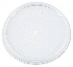 DART - Dart Lids for 12 oz Hot/Cold Foam Cups, Vented - White - Makers Industrial Supply