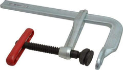 Bessey - 5-1/2" Deep Throat, 8" Max Capacity, Standard Sliding Arm Clamp - 2,800 Lb Clamping Pressure, 0.775" Spindle Diam - Makers Industrial Supply