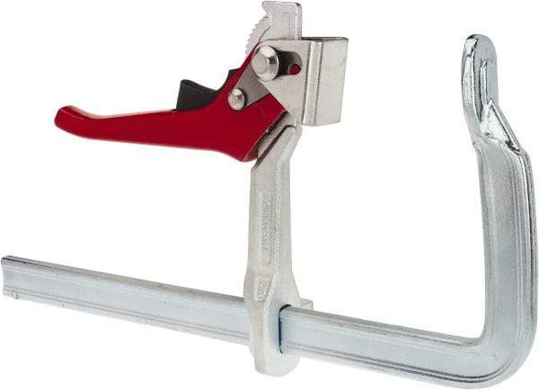 Bessey - 5-1/2" Deep Throat, 12" Max Capacity, Standard Sliding Arm Clamp - 1,200 Lb Clamping Pressure - Makers Industrial Supply