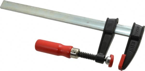 Bessey - 12" Capacity, 2-1/2" Throat Depth Steel Bar Clamp - 600 Lb Clamping Pressure - Makers Industrial Supply