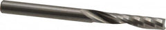 Onsrud - 1/4" Cutting Diam x 1-1/4" Length of Cut, 1 Flute, Upcut Spiral Router Bit - Uncoated, Right Hand Cut, Solid Carbide, 3" OAL x 1/4" Shank Diam, Single Edge, 21° Helix Angle - Makers Industrial Supply