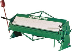 Tennsmith - 48-1/4 Inch Bending Length, Bench Machine Box and Pan Brake - 61 Inch Wide, 22 Inch Deep, 31 Inch High - Makers Industrial Supply