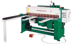 Tennsmith - 52-1/4 Inch Long Blade, Electric Power Floor Shear - 72 Inch Wide x 27 Inch Deep x 56 Inch High, 0.0787 Inch Stainless Steel Capacity, 0.1378 Inch Mild Steel Capacity, 24 Inch Back Gauge Range - Makers Industrial Supply