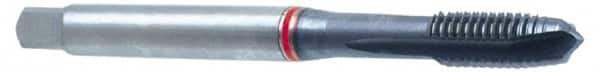 Guhring - 1-8 UNC, 4 Flute, TiN Finish, Powdered Metal Spiral Point Tap - Plug Chamfer, Right Hand Thread, 6.299" OAL, 1-1/2" Thread Length, 0.8" Shank Diam, 2B Class of Fit, Series 3992 - Exact Industrial Supply