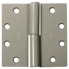 Stanley - 4-1/2" Long x 4-1/2" Wide Steel Full Mortise Commercial Hinge - Makers Industrial Supply