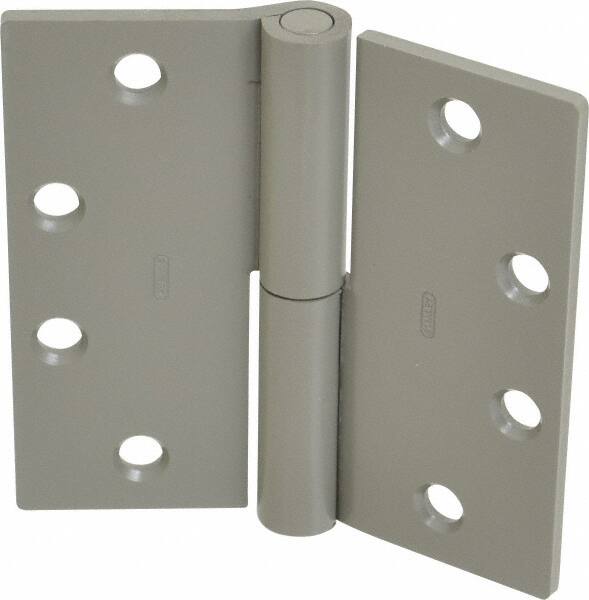 Stanley - 4-1/2" Long x 4-1/2" Wide Steel Full Mortise Commercial Hinge - Makers Industrial Supply