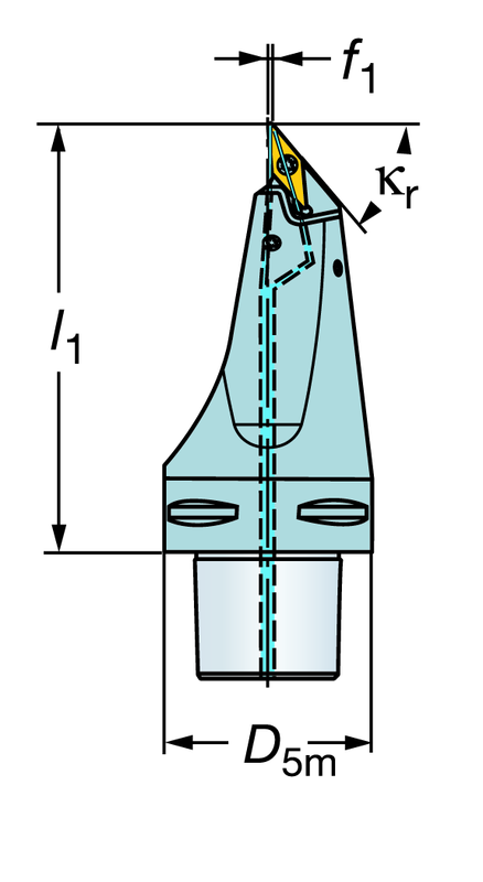 C6-SVMBL-00130-16HP Capto® and SL Turning Holder - Makers Industrial Supply