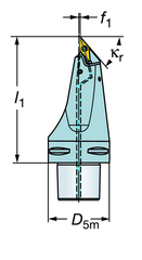 C6-SVMBL-00130-16HP Capto® and SL Turning Holder - Makers Industrial Supply