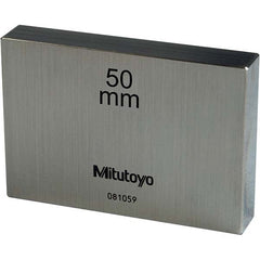 Mitutoyo - 50mm Steel Rectangular Gage Block - Makers Industrial Supply