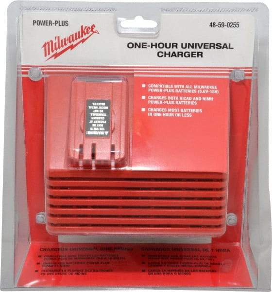 Milwaukee Tool - 12 to 18 Volt, 1 Battery NiCad & NiMH Power Tool Charger - 1 hr to Charge - Makers Industrial Supply