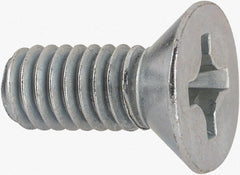 Value Collection - 5/16-18 UNC, 3/4" OAL Phillips Drive Machine Screw - Flat Head, Grade J82 Steel, Zinc-Plated Finish, Without Washer - Makers Industrial Supply