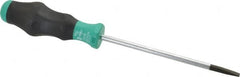 Wera - 223mm OAL Standard Slotted Screwdriver - 125mm Blade Length, Round Shank, Ergonomic Handle - Makers Industrial Supply