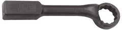 Proto - 4-1/8" 12 Point Striking Box Wrench - Single End, 6-1/4" Head Diam x 2-3/8" Head Thickness, 18" OAL, Steel, Black Finish, 60° Offset - Makers Industrial Supply