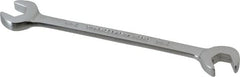 Proto - 9mm Standard Open End Wrench - 4" OAL, Double End, Chrome Finish, 15° & 60° Head Angle - Makers Industrial Supply