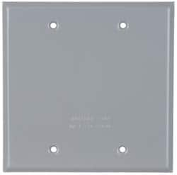 Cooper Crouse-Hinds - Electrical Outlet Box Aluminum Weatherproof Cover - Includes Gasket - Makers Industrial Supply