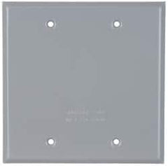 Cooper Crouse-Hinds - Electrical Outlet Box Aluminum Weatherproof Cover - Includes Gasket - Makers Industrial Supply