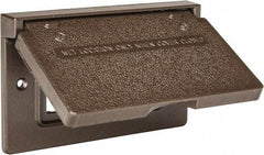 Cooper Crouse-Hinds - Electrical Outlet Box Aluminum Weatherproof Cover - Includes Gasket - Makers Industrial Supply