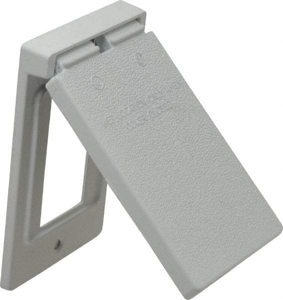 Cooper Crouse-Hinds - Electrical Outlet Box Aluminum Weatherproof Cover - Includes Gasket - Makers Industrial Supply