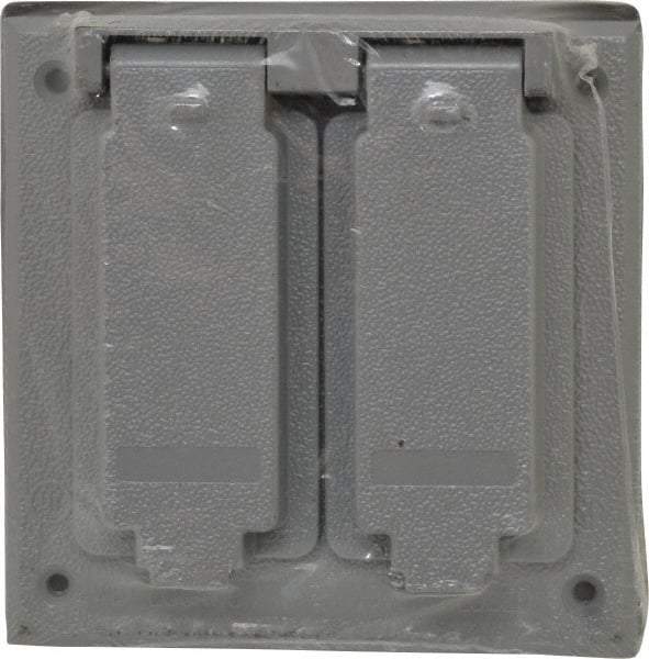 Cooper Crouse-Hinds - Electrical Outlet Box Aluminum Weatherproof Cover - Includes Gasket - Makers Industrial Supply