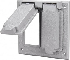 Cooper Crouse-Hinds - Electrical Outlet Box Aluminum Weatherproof Cover - Includes Gasket - Makers Industrial Supply