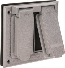 Cooper Crouse-Hinds - Electrical Outlet Box Aluminum Weatherproof Cover - Includes Gasket - Makers Industrial Supply