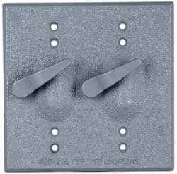 Cooper Crouse-Hinds - Electrical Outlet Box Aluminum Weatherproof Cover - Includes Gasket - Makers Industrial Supply