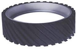 Made in USA - 12" Diam x 2" Wide Contact Wheel - Quick Change, Soft - Makers Industrial Supply