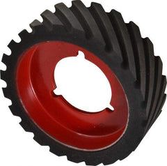 Made in USA - 6" Diam x 2" Wide Contact Wheel - Quick Change, Medium - Makers Industrial Supply