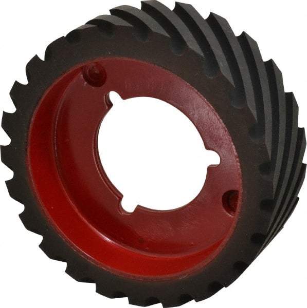 Made in USA - 6" Diam x 2" Wide Contact Wheel - Quick Change, Hard - Makers Industrial Supply