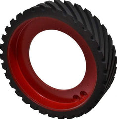 Made in USA - 8" Diam x 2" Wide Contact Wheel - Quick Change, Hard - Makers Industrial Supply