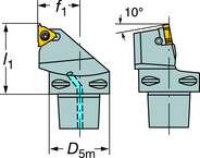 C6-266LFG-45065-22 CoroThread® 266 Coromant Capto® Toolholder - Makers Industrial Supply