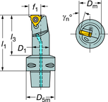 C6-266RKF-22090-16 CoroThread® 266 Coromant Capto® Bar - Makers Industrial Supply