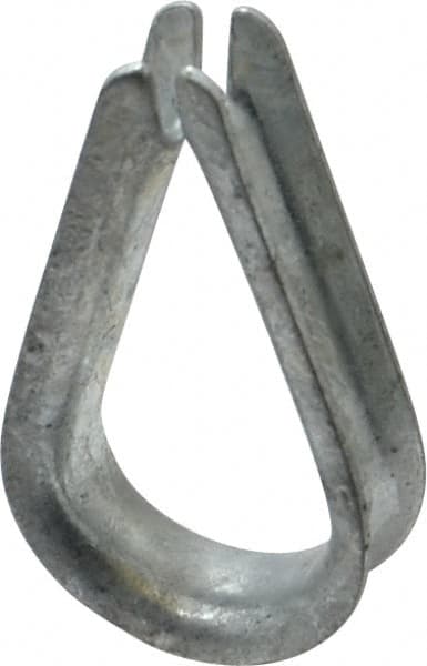 Value Collection - 5/16" Wire Rope Thimble Clip - Steel, Galvanized - Makers Industrial Supply