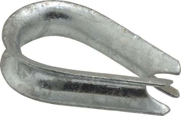 Value Collection - 3/8" Wire Rope Thimble Clip - Steel, Galvanized - Makers Industrial Supply