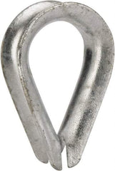 Value Collection - 1/2" Wire Rope Thimble Clip - Steel, Galvanized - Makers Industrial Supply