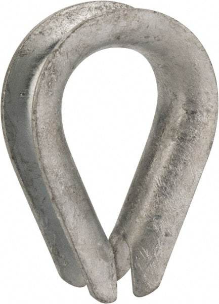 Value Collection - 5/8" Wire Rope Thimble Clip - Steel, Galvanized - Makers Industrial Supply