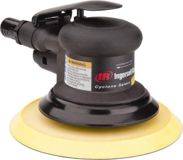 Ingersoll-Rand - 12,000 OPM, 15.8 CFM Air Consumption, Palm Air Orbital Sander - Round Pad, 1/4 NPT Inlet - Makers Industrial Supply