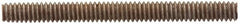 Value Collection - #4-40 1-1/2" OAL Fully Threaded Stud - Aluminum, Plain Finish - Makers Industrial Supply