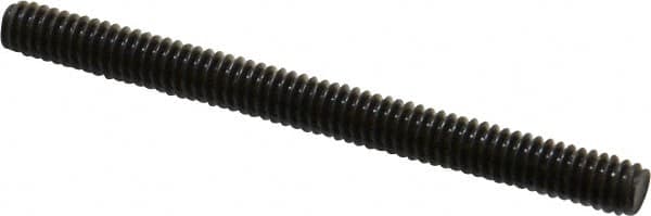 Value Collection - 1/4-20 3" OAL Fully Threaded Stud - Carbon Steel, Plain Finish - Makers Industrial Supply