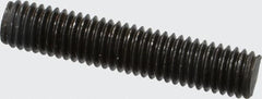 Value Collection - M8x1.25 40mm OAL Fully Threaded Stud - Carbon Steel, Plain Finish, Metric - Makers Industrial Supply