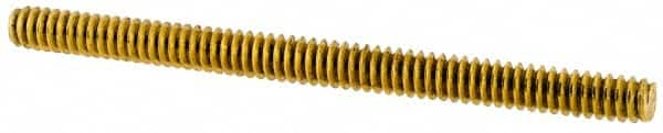 Value Collection - #4-40 1-1/2" OAL Fully Threaded Stud - Brass, Plain Finish - Makers Industrial Supply