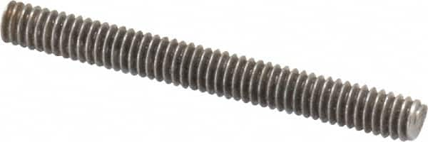 Value Collection - #8-32 1-1/2" OAL Fully Threaded Stud - Stainless Steel, Plain Finish - Makers Industrial Supply