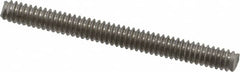 Value Collection - #10-24 2" OAL Fully Threaded Stud - Stainless Steel, Plain Finish - Makers Industrial Supply