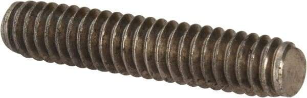 Value Collection - 1/4-20 1-1/4" OAL Fully Threaded Stud - Stainless Steel, Plain Finish - Makers Industrial Supply