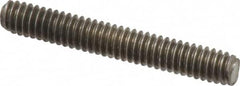 Value Collection - 1/4-20 1-3/4" OAL Fully Threaded Stud - Stainless Steel, Plain Finish - Makers Industrial Supply