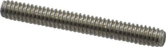 Value Collection - 1/4-20 2" OAL Fully Threaded Stud - Stainless Steel, Plain Finish - Makers Industrial Supply