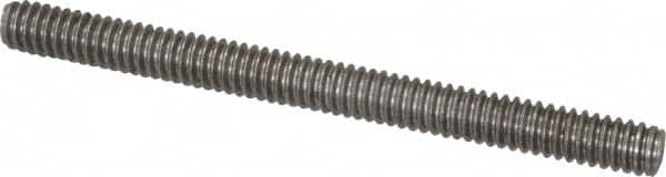 Value Collection - 1/4-20 3" OAL Fully Threaded Stud - Stainless Steel, Plain Finish - Makers Industrial Supply