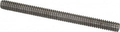 Value Collection - 1/4-20 3" OAL Fully Threaded Stud - Stainless Steel, Plain Finish - Makers Industrial Supply