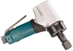 Dynabrade - 1/4" Collet, Angle Handle, Air Angle Die Grinder - 18,000 RPM, Front Exhaust, 35 CFM, 0.7 hp, 90 psi, 1/4 NPT Inlet - Makers Industrial Supply